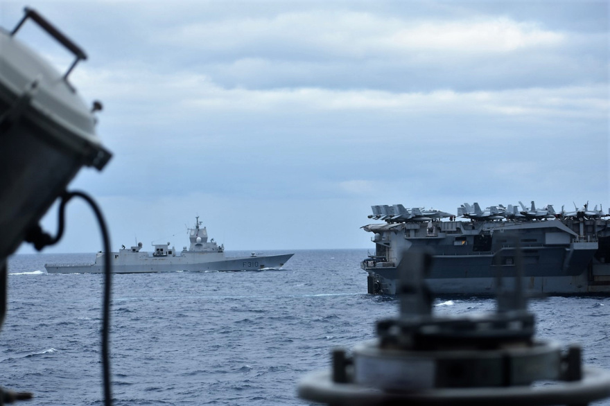 Συνεκπαίδευση ελληνικών πλοίων και μαχητικών με το αμερικανικό αεροπλανοφόρο «Harry S. Truman» - Φωτογραφίες και βίντεο