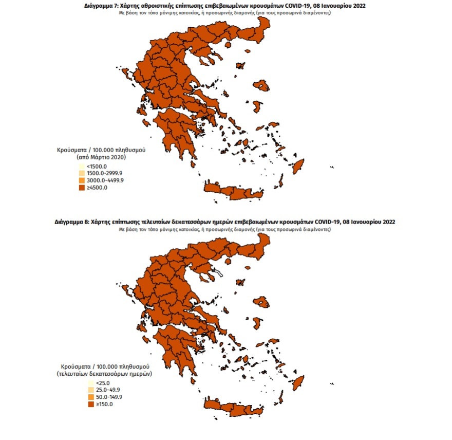 Κορωνοϊός: Στα 37.676 τα νέα κρούσματα, - 14.709 κρούσματα στην Αττική, 4.145 στη Θεσσαλονίκη