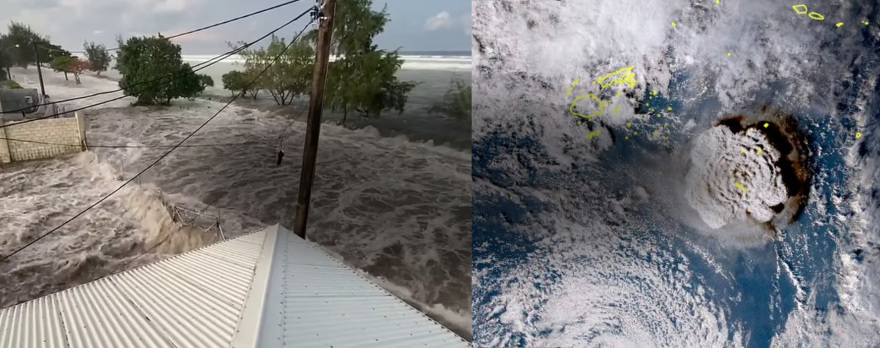 Εκρηξη ηφαιστείου στο νησί Τόγκα: Ταρακούνησε τον Ειρηνικό ωκεανό