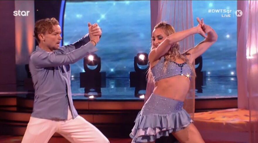 H Βασιλική Μιλλούση «κόλασε» στο DWTS λικνίζοντας το κορμί της με Φουρέιρα