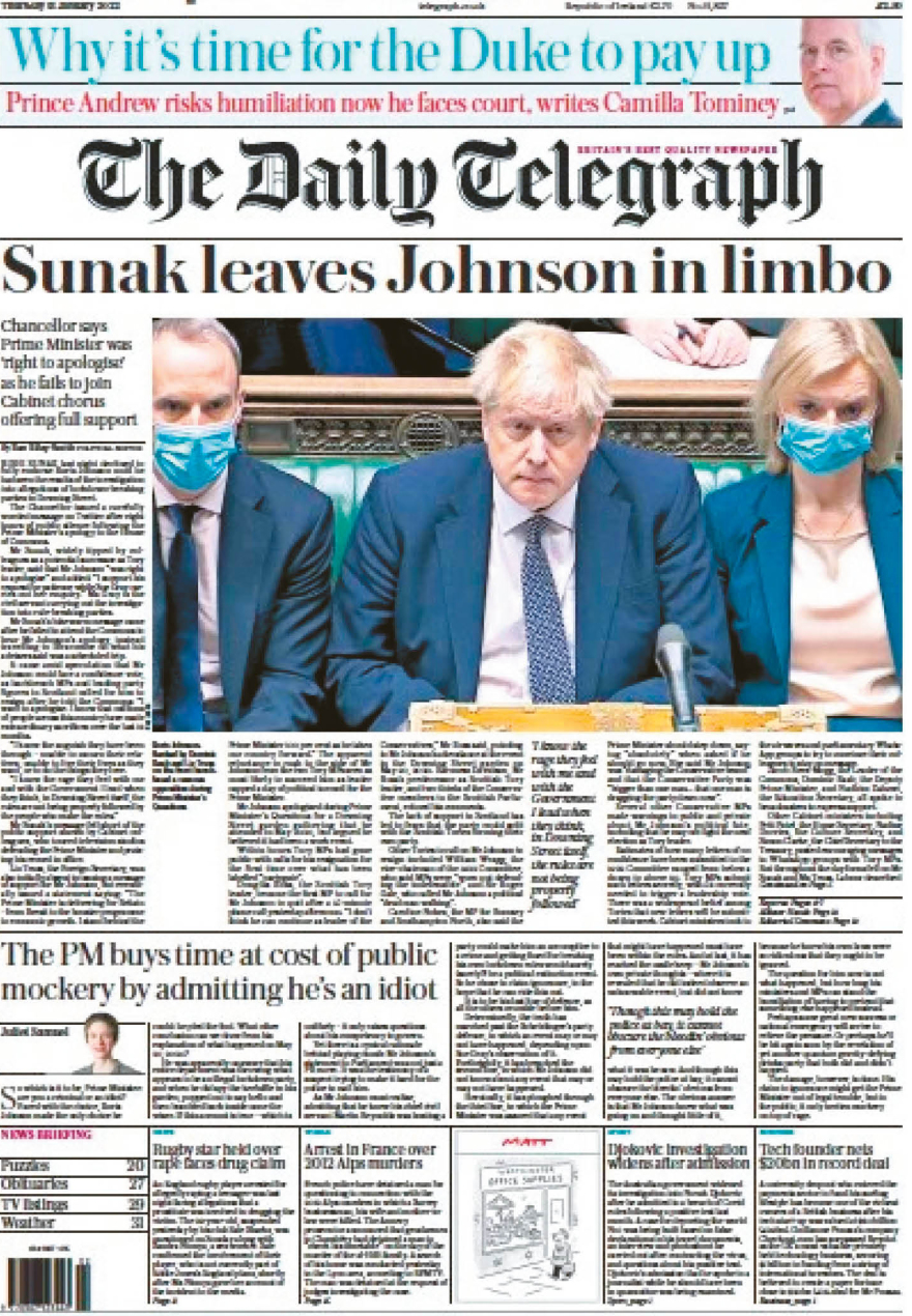 Το «partygate» τελειώνει τον Τζόνσον: «Δεν είμαι ψεύτης, δεν ήξερα ότι υπήρχε απαγόρευση» , ψελλίζει