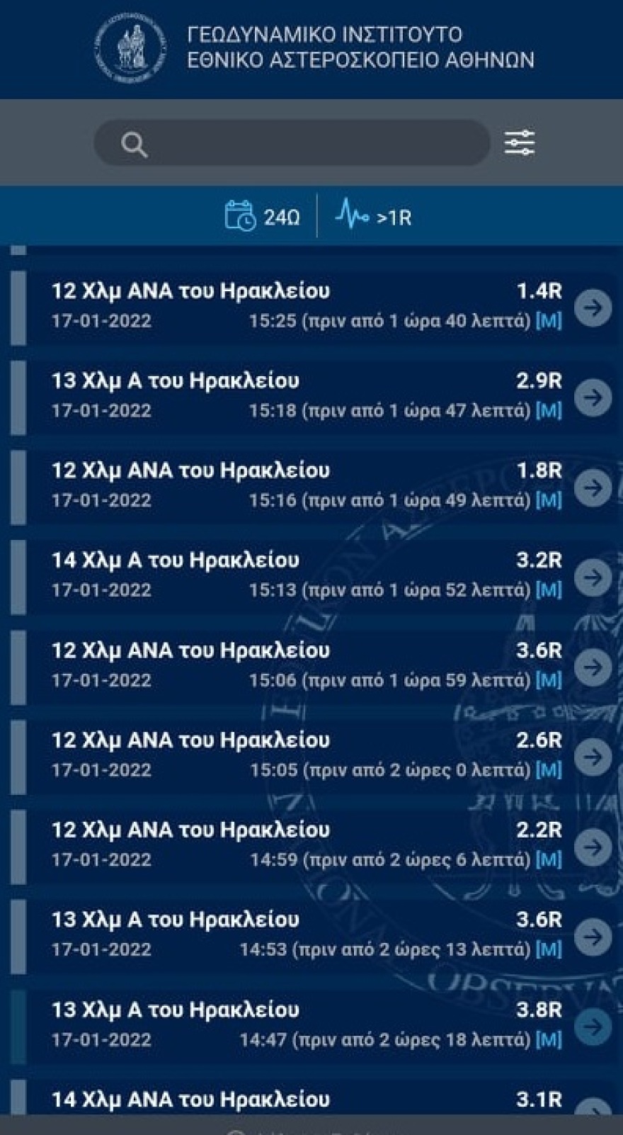 Κρήτη: Νέο «μέτωπο» τοπικής σεισμικής διέγερσης - 20 δονήσεις σε δύο ώρες