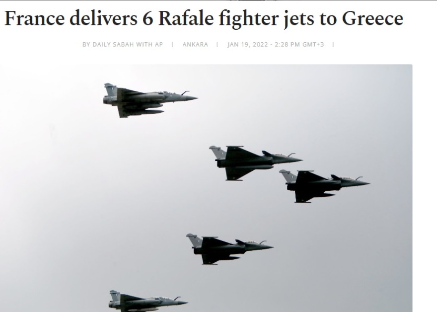 Τουρκικός Τύπος: «Τα Rafale θα δώσουν πλεονέκτημα στην αεροπορία της Ελλάδας», η πρώτη αντίδραση