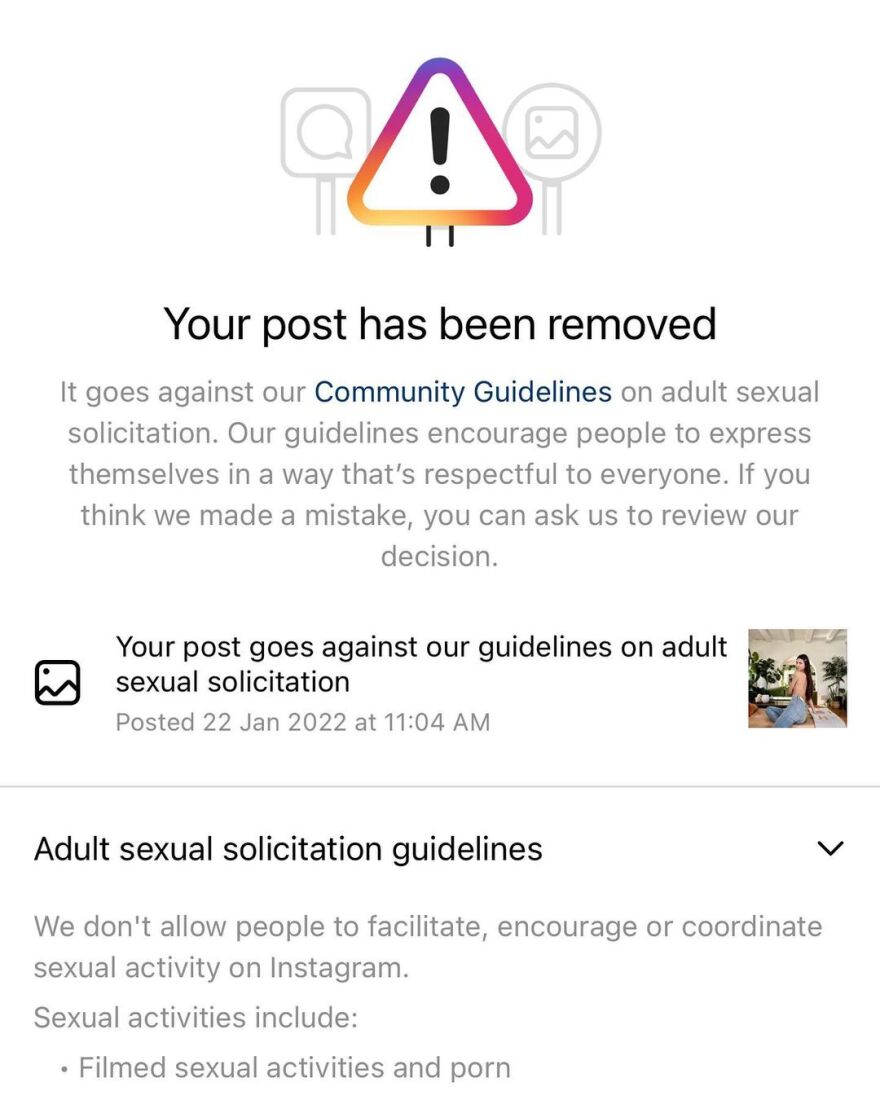 Η Ηλιάνα Παπαγεωργίου «τα έβαλε» με το Instagram που ήθελε να «κατεβάσει» τις τόπλες φωτογραφίες που ανάρτησε