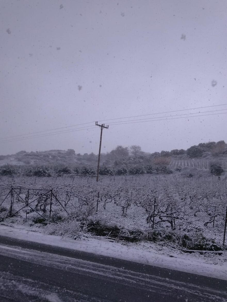 Κακοκαιρία «Ελπίς»: Ντύθηκε στα λευκά η Κρήτη, δείτε φωτογραφίες