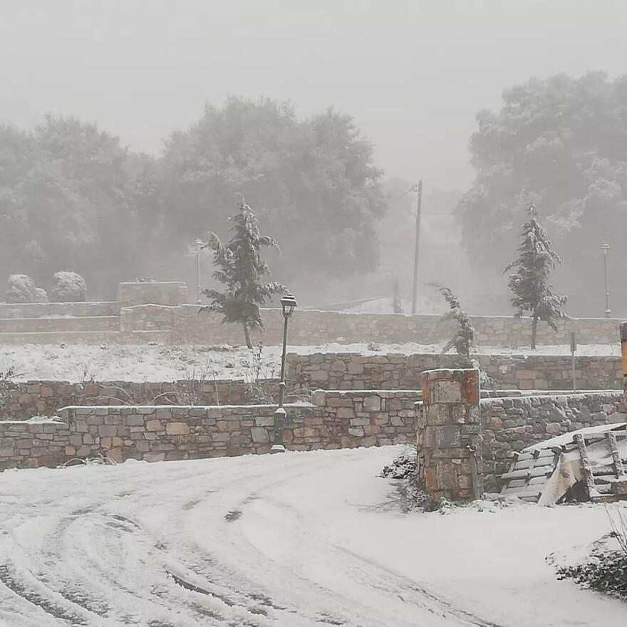 Κακοκαιρία «Ελπίς»: Ντύθηκε στα λευκά η Κρήτη, δείτε φωτογραφίες