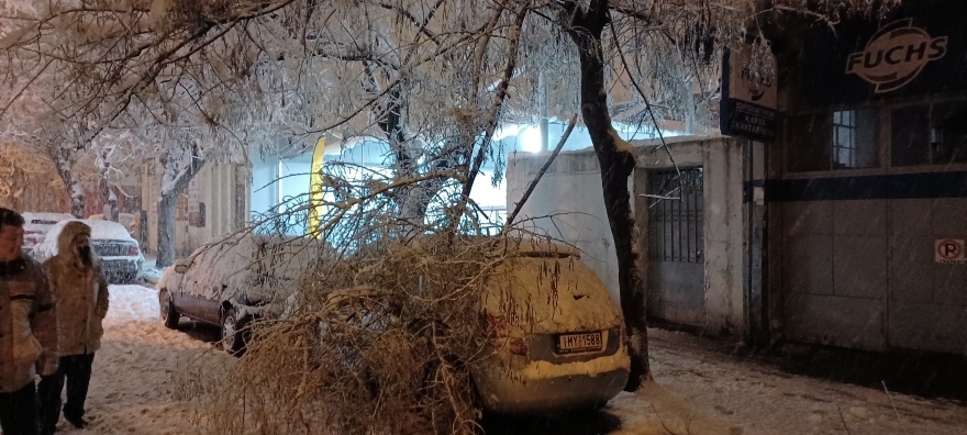 Κυκλοφοριακό χάος στο κέντρο της Αθήνας, έπεσαν δέντρα και έκλεισαν δρόμοι - Βίντεο και φωτογραφίες