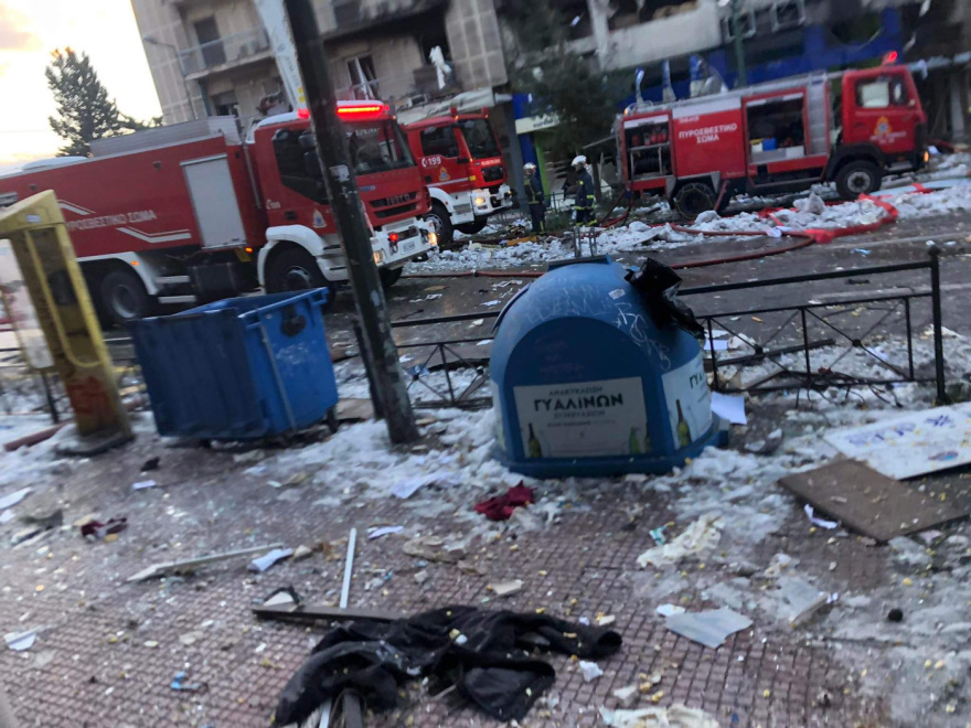 Ισχυρή έκρηξη σε κτίριο στη λεωφόρο Συγγρού - Ένας τραυματίας 