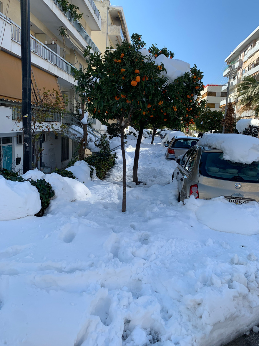 Κακοκαιρία «Ελπίς»: Χάος σε πολλούς δήμους της Αττικής -Δρόμοι παγοδρόμια, στα «κάγκελα» οι πολίτες