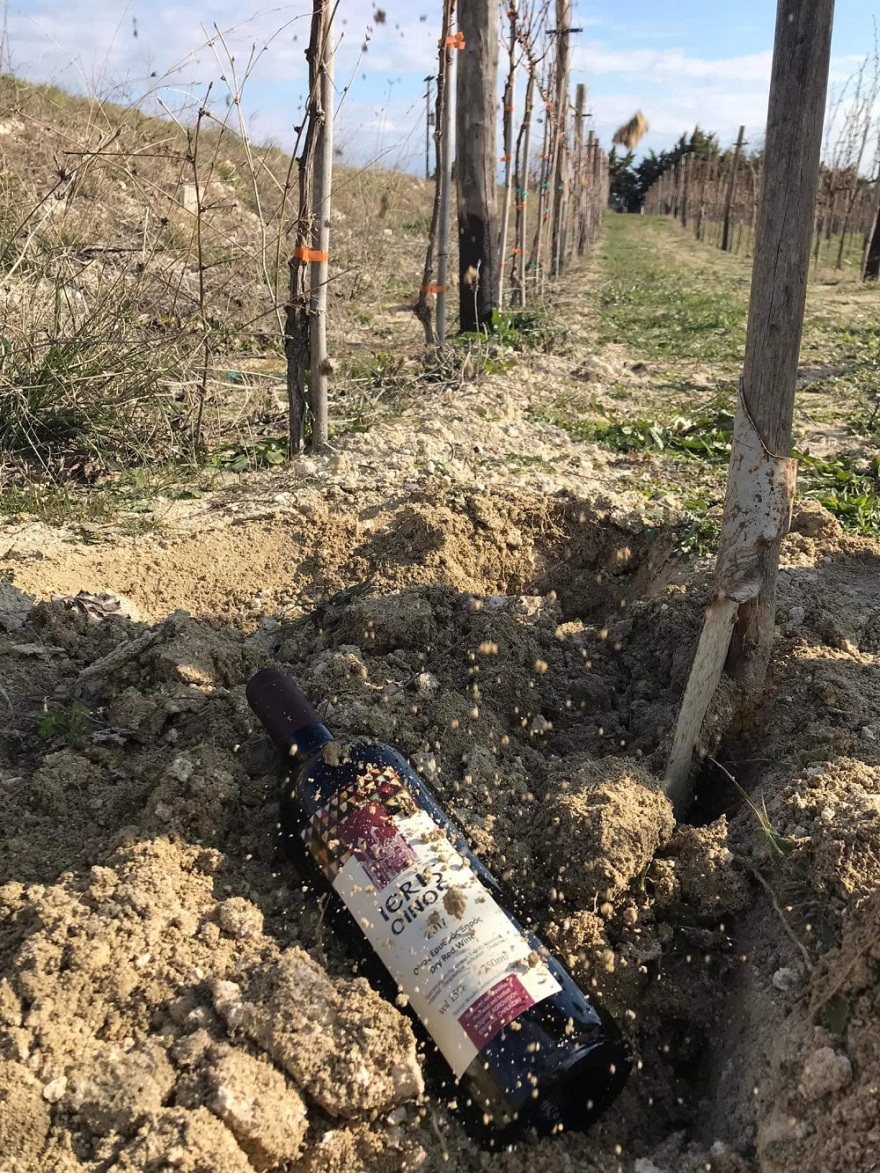 Χαλκιδική: Παλαίωση κρασιού στο έδαφος πραγματοποιεί οινοποιείο