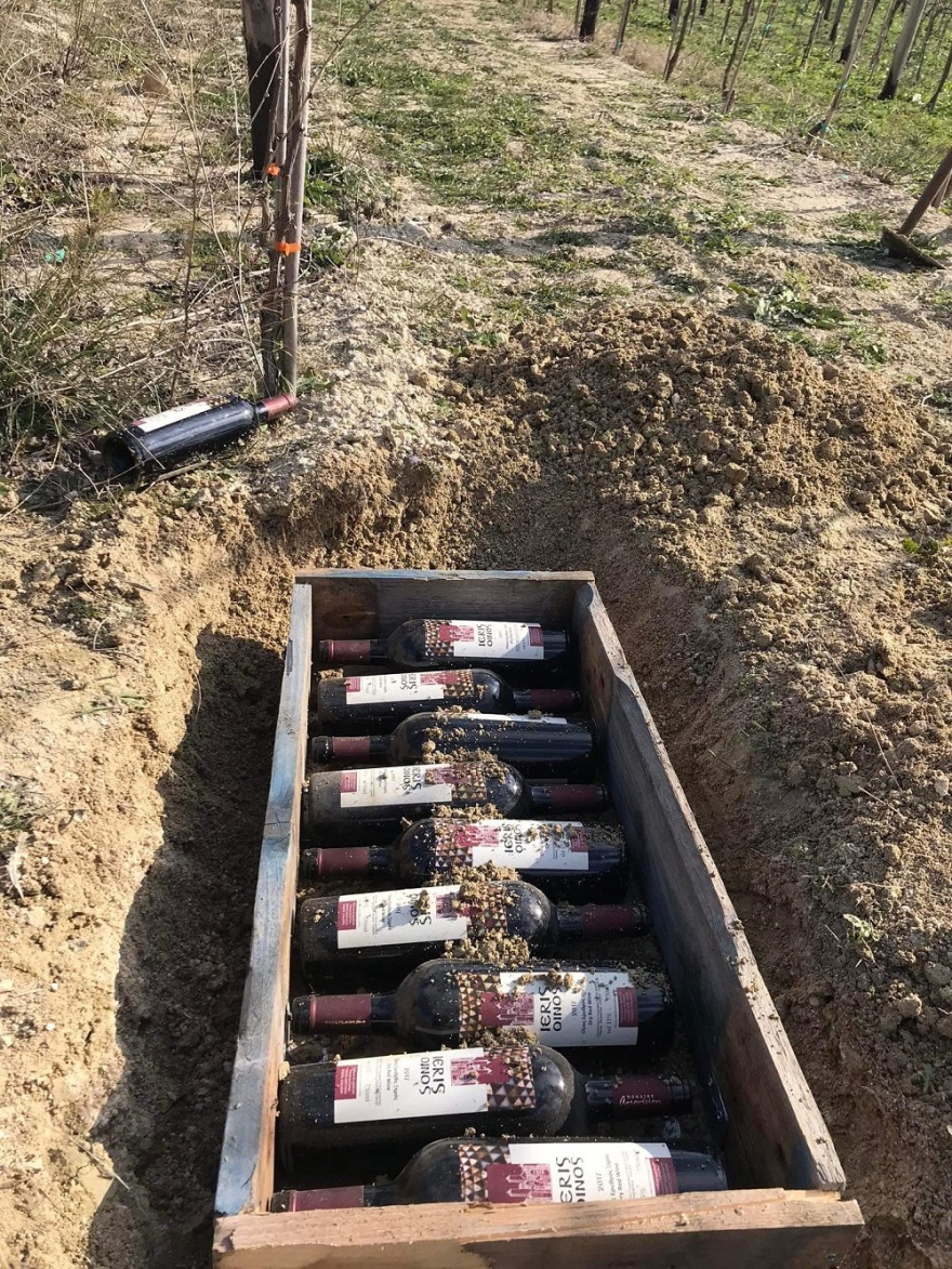 Χαλκιδική: Παλαίωση κρασιού στο έδαφος πραγματοποιεί οινοποιείο