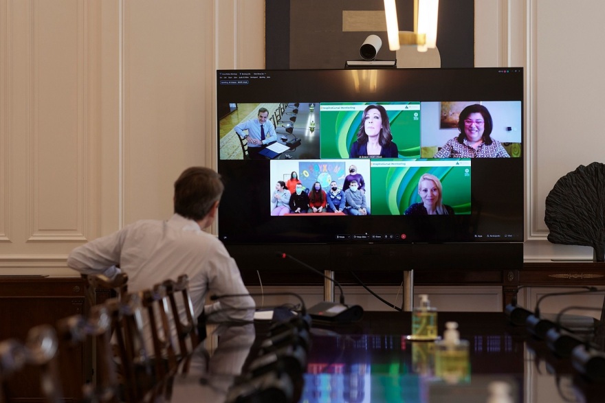 Μητσοτάκης: Τηλεδιάσκεψη με μαθητές Εργαστηρίου Επαγγελματικής Εκπαίδευσης από την Κοζάνη