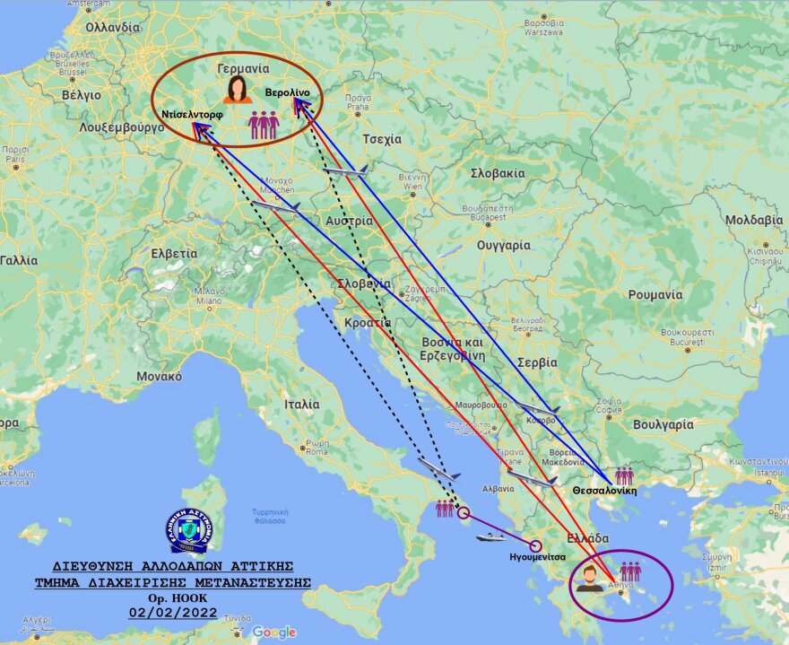 Συνελήφθη ηγετικό στέλεχος κυκλώματος διακίνησης μεταναστών από την Ελλάδα στη Γερμανία