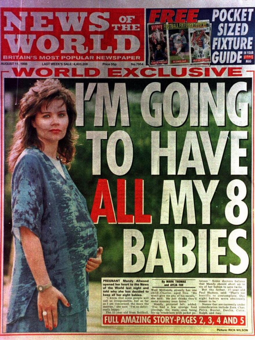 Πέθανε ολομόναχη στα 56 της η Μάντι Αλγουντ, η Βρετανίδα που το 1996 συγκίνησε τον κόσμο όταν έχασε οκτάδυμα στη γέννα