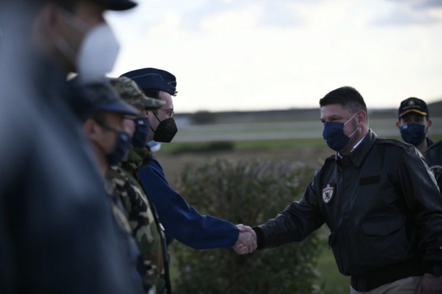 Επίσκεψη Χαρδαλιά στην 135η Σμηναρχία Μάχης και τα μαχητικά αεροσκάφη επιφυλακής