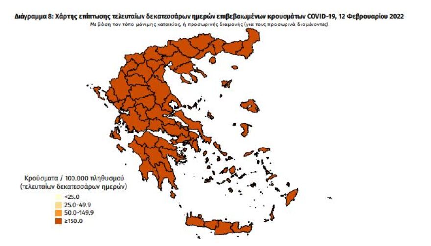 Κορωνοϊός: Στα 16.442 τα νέα κρούσματα,  66 θάνατοι, 507 διασωληνωμένοι