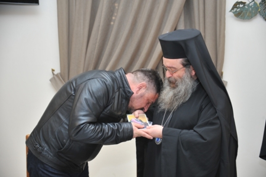 Συνάντηση του Μητροπολίτη Χίου με τον Νίκο Χαρδαλιά