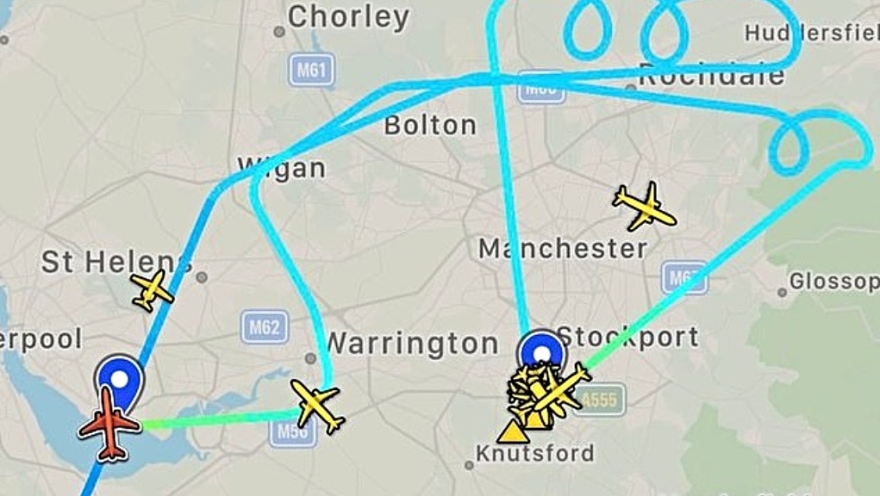 Εφιάλτης στον αέρα για την  αποστολή της Μάντσεστερ Σίτι που προσγειώθηκε αναγκαστικά στο Λίβερπουλ λόγω ισχυρών ανέμων 