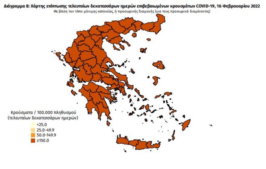 Κορωνοϊός: Στα 19.509 τα κρούσματα, 82 θάνατοι και 485 διασωληνωμένοι