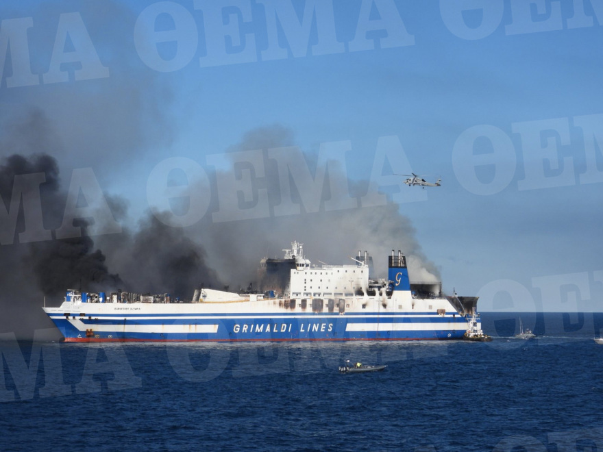 Φωτιά σε πλοίο στην Κέρκυρα: Ταυτοποιήθηκαν 278 από τους 290 επιβαίνοντες 