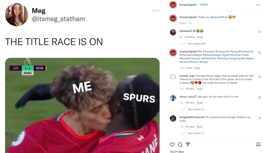 Ο Τσιμίκας φίλησε στον λαιμό τον Μανέ και οι οπαδοί της Λίβερπουλ προφανώς και τον λάτρεψαν... ξανά - Δείτε βίντεο