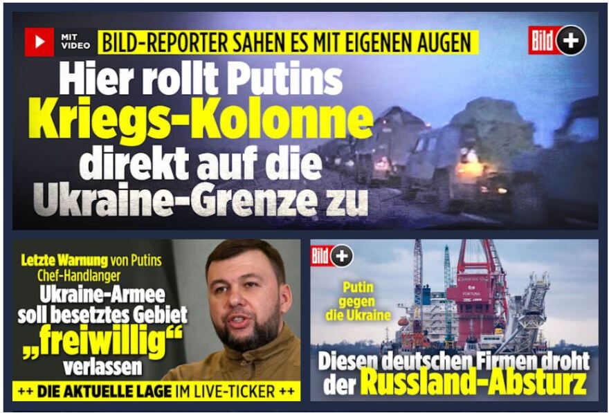 Bild: Ρωσικές ειδικές δυνάμεις χωρίς διακριτικά κινούνται προς τα ουκρανικά σύνορα