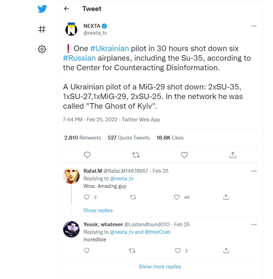 Πόλεμος στην Ουκρανία: Ο Ουκρανός πιλότος-«φάντασμα» που φέρεται να κατέρριψε έξι ρωσικά αεροπλάνα σε μία ημέρα - Υπάρχει στ' αλήθεια;
