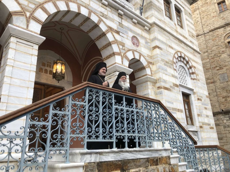 Άγιο Όρος: Στην Ιερά Μονή Ξενοφώντος ο Αρχιεπίσκοπος Αμερικής Ελπιδοφόρος