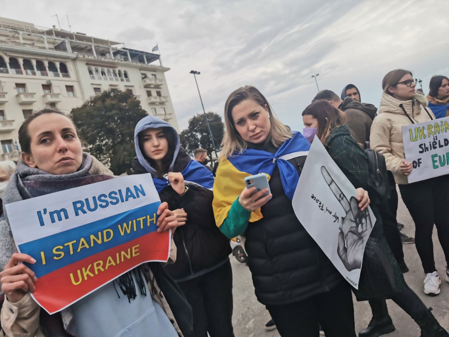 Αντιπολεμική συγκέντρωση στη Θεσσαλονίκη: «Η ειρήνη γράφεται με αγώνες»