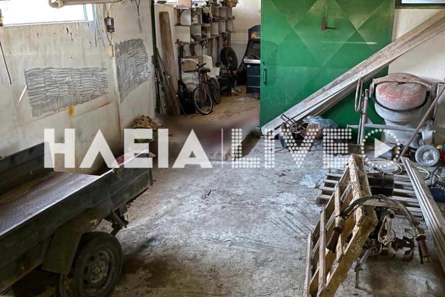 Ανδραβίδα: Εικόνες από την αποθήκη της φρίκης όπου ο δολοφόνος μετέφερε τα πτώματα