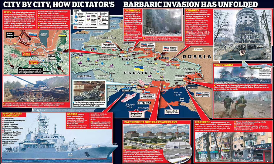 Πόλεμος στην Ουκρανία: Ο Πούτιν σφυροκοπά, ο Ζελένσκι εκλιπαρεί για εμπλοκή του ΝΑΤΟ