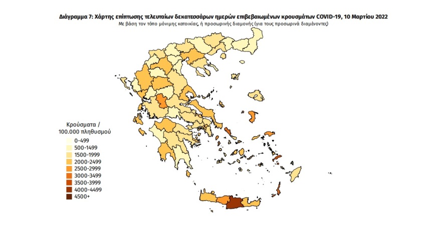 Κορωνοϊός: 21.863 νέα κρούσματα, 56 θάνατοι και 359 διασωληνωμένοι
