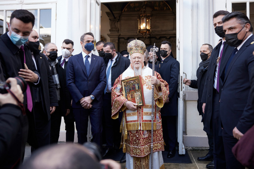 Στο Φανάρι ο Κυριάκος Μητσοτάκης για την Κυριακή της Ορθοδοξίας πριν τη συνάντηση με Ερντογάν