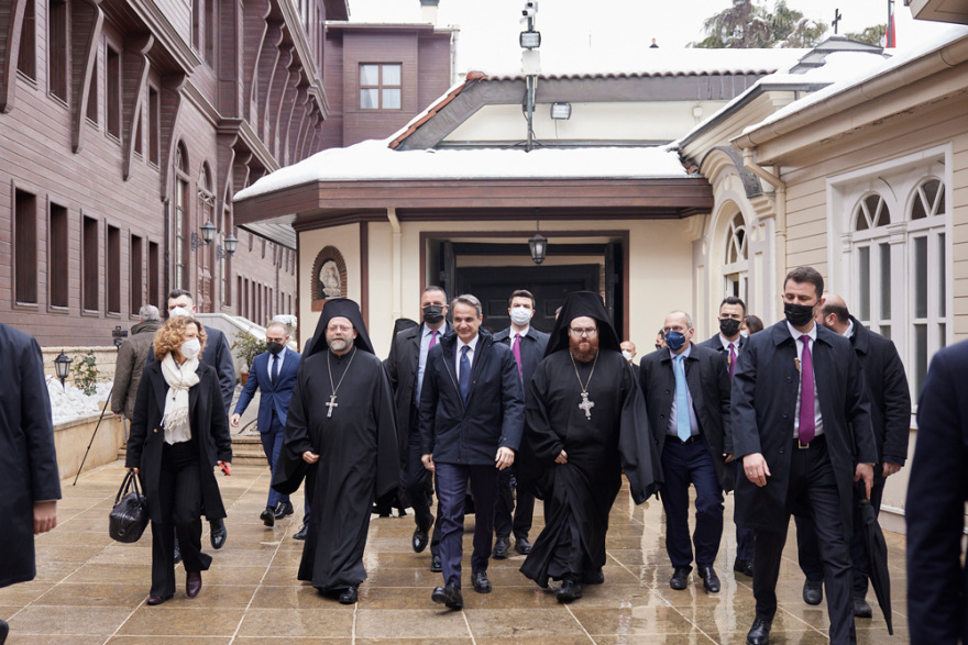Στο Φανάρι ο Κυριάκος Μητσοτάκης για την Κυριακή της Ορθοδοξίας πριν τη συνάντηση με Ερντογάν