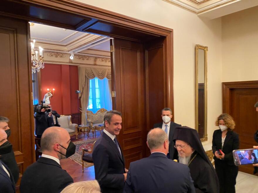 Ο Κυριάκος Μητσοτάκης συνάντησε τον Οικουμενικό Πατριάρχη Βαρθολομαίο