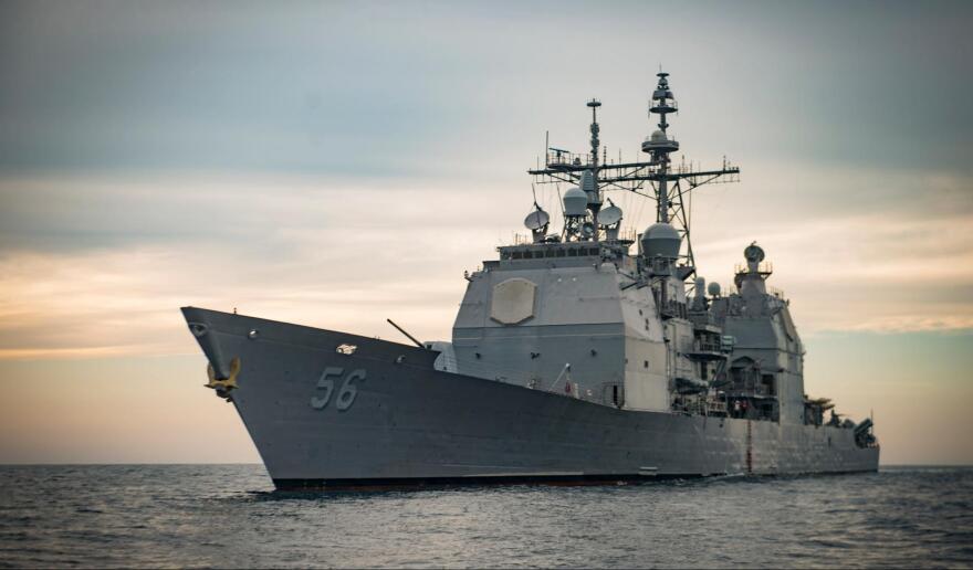 Στο λιμάνι του Πειραιά το αμερικανικό καταδρομικό «USS San Jacinto»: Ευχαριστούμε Έλληνες σύμμαχοι 