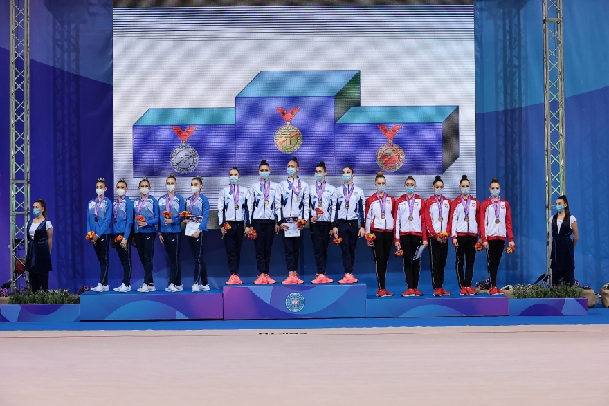 Για πρώτη φορά τρία μετάλλια σε Παγκόσμιο Κύπελλο η ελληνική ρυθμική γυμναστική - Δείτε φωτογραφίες