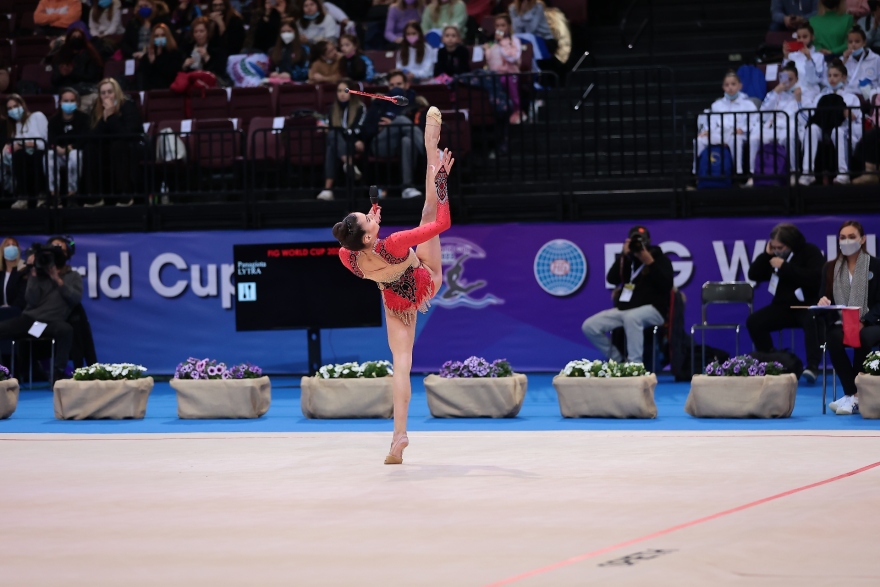 Για πρώτη φορά τρία μετάλλια σε Παγκόσμιο Κύπελλο η ελληνική ρυθμική γυμναστική - Δείτε φωτογραφίες