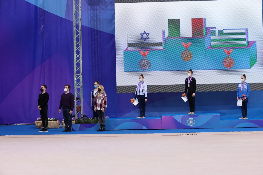 Για πρώτη φορά τρία μετάλλια σε Παγκόσμιο Κύπελλο η ελληνική ρυθμική γυμναστική - Δείτε φωτογραφίες