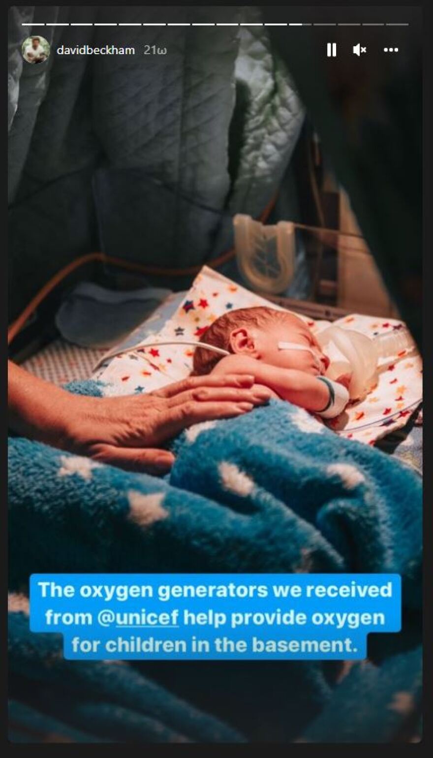 Ο Μπέκαμ παραχώρησε το Instagram του σε Ουκρανή παιδίατρο που εργάζεται σε μαιευτήριο - καταφύγιο στο Χάρκοβο