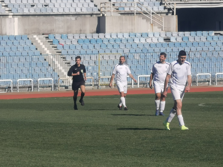 Γκολ κατά της οπαδικής βίας από βετεράνους ποδοσφαιριστές, αστυνομικούς και δημοσιογράφους στη Θεσσαλονίκη