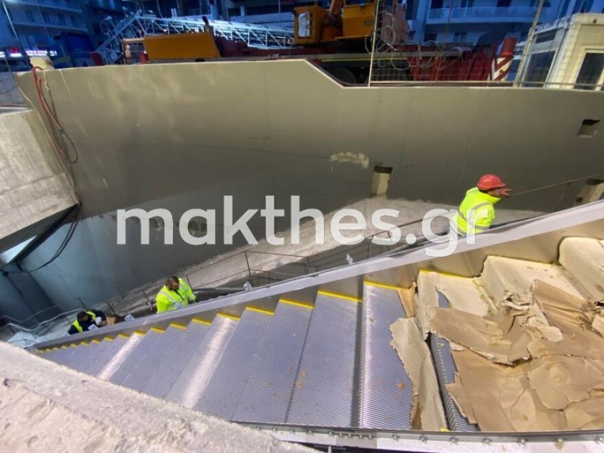 Θεσσαλονίκη: Μπαίνουν κυλιόμενες σκάλες στον σταθμό μετρό της Αγίας Σοφίας
