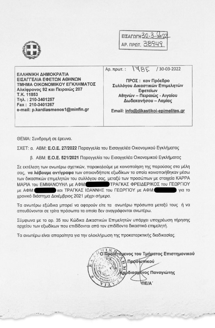 Κληρονομιά Τράγκα: Τα βρήκαν τα αδέλφια, έρευνα σε όλους από το «Ξέπλυμα Χρήματος»