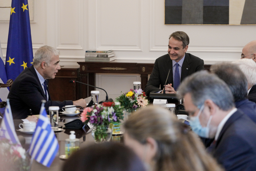 Ο Λαπίντ διαβεβαίωσε τον Μητσοτάκη: Η βελτίωση των σχέσεων Ισραήλ - Τουρκίας δεν είναι σε βάρος της Ελλάδας