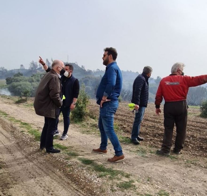 Μαίνεται η φωτιά στη Σορωνή της Ρόδου, κινδύνευσε ο οικισμός