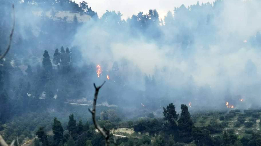 Μαίνεται η μεγάλη πυρκαγιά στην Κασσάνδρα Χαλκιδικής - Στη μάχη 4 Canadair