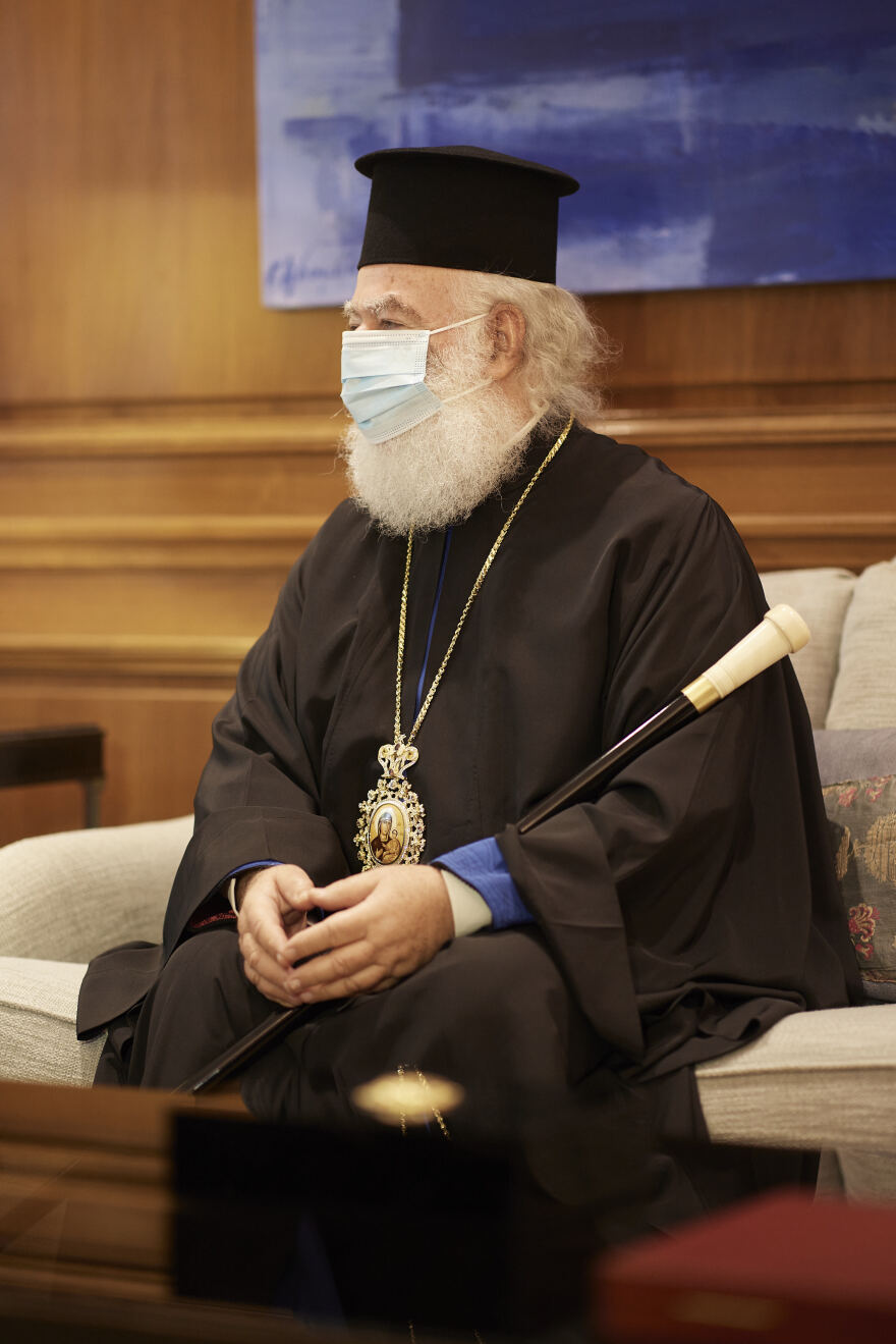 Μητσοτάκης: Συνάντηση με τον Πατριάρχη Αλεξάνδρειας Θεόδωρο Β΄
