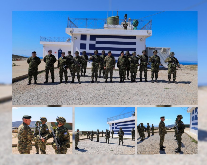 Ο στρατηγός Φλώρος στα επιτηρητικά φυλάκια στους Φούρνους και το Αγαθονήσι