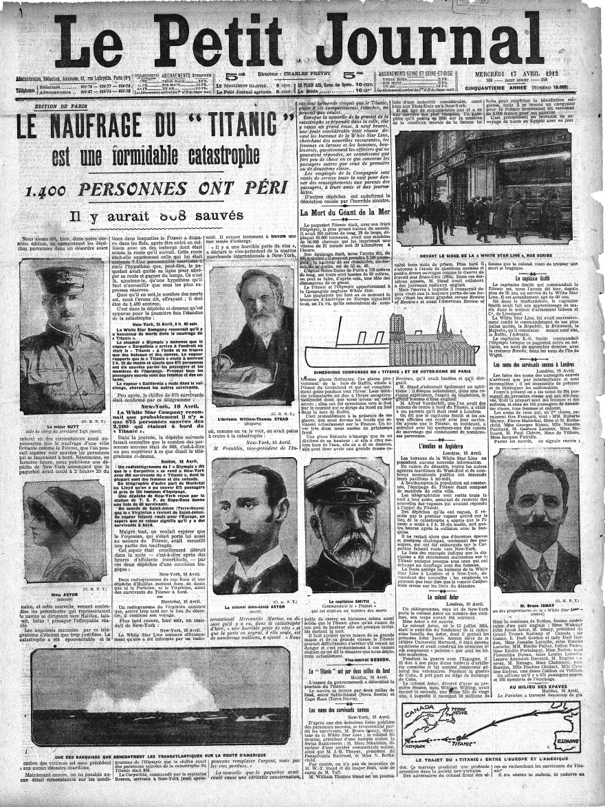 110 χρόνια από το ναυάγιο του Τιτανικού σε 16 φωτογραφίες