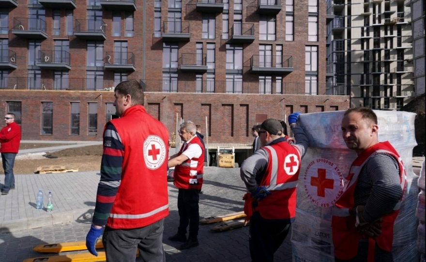 Ο Ελληνικός Ερυθρός Σταυρός παρέδωσε 50 τόνους ανθρωπιστικής βοήθειας στην Οδησσό